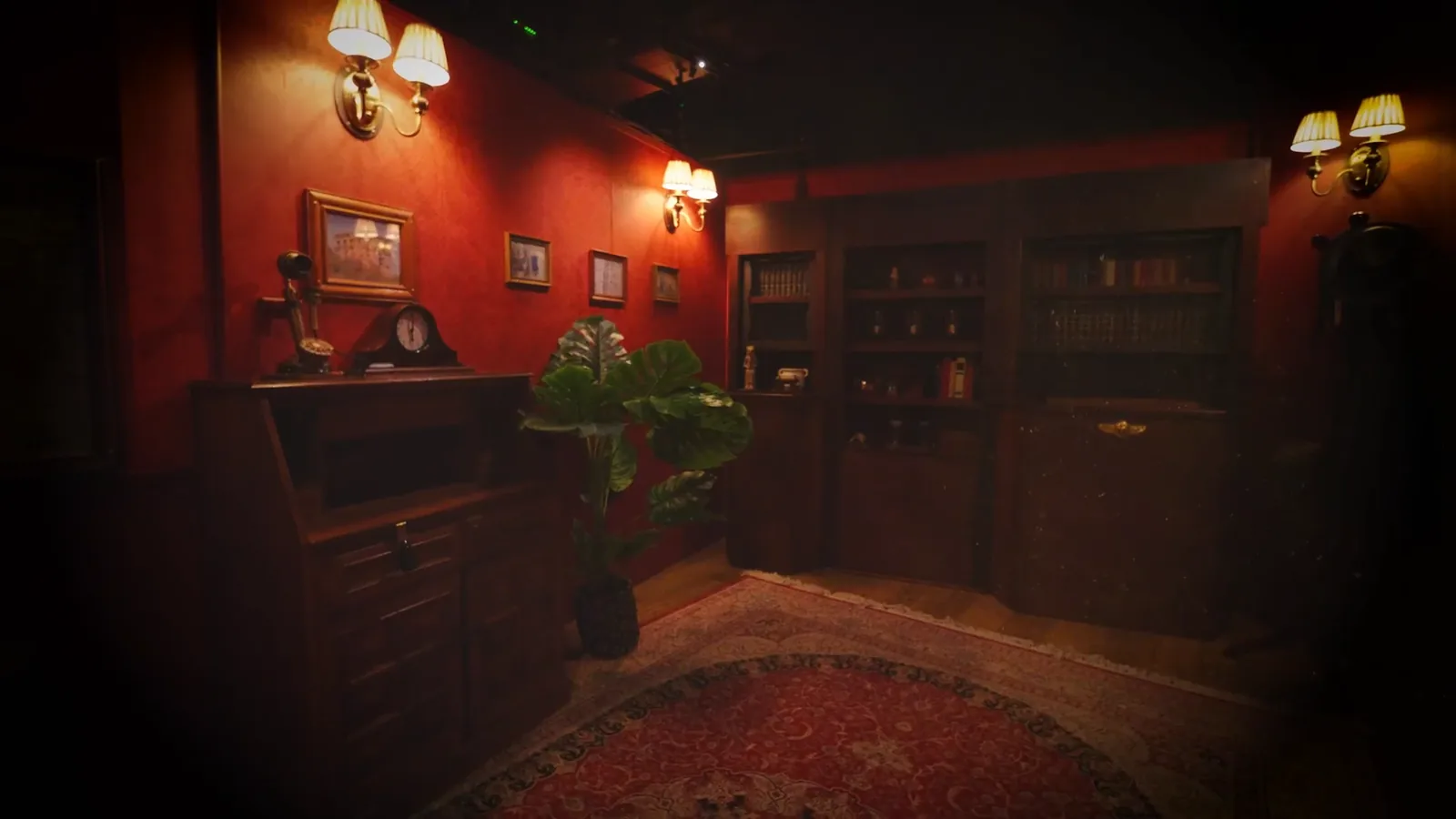 Dr Smith’s study in Entombed, where the expedition begins